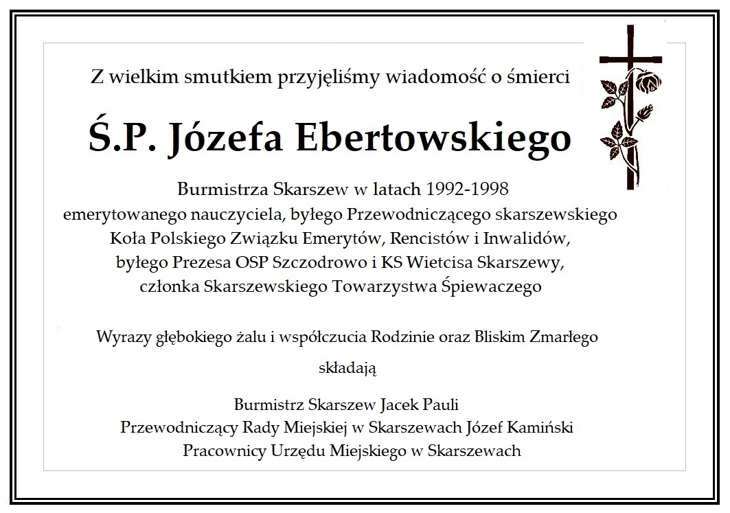 kondolencje Józef Ebertowski2